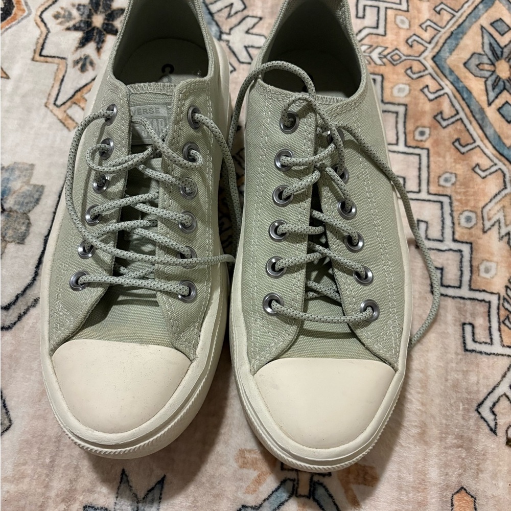 Converse Men's Olive Canvas Sneakers
